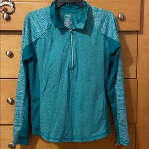 Teal Quarter Zip Pullover